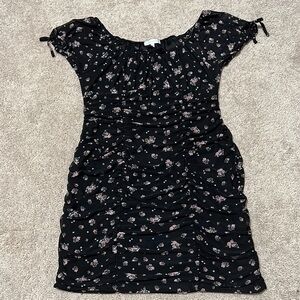 ULTRA FLIRT black floral dress Size L